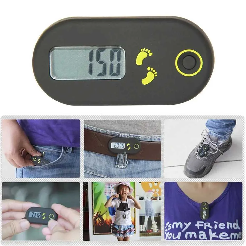 Tracking Footsteps Mini Step Tracker and Pedometer: Portable Pocket Pedometer Step Counter ...