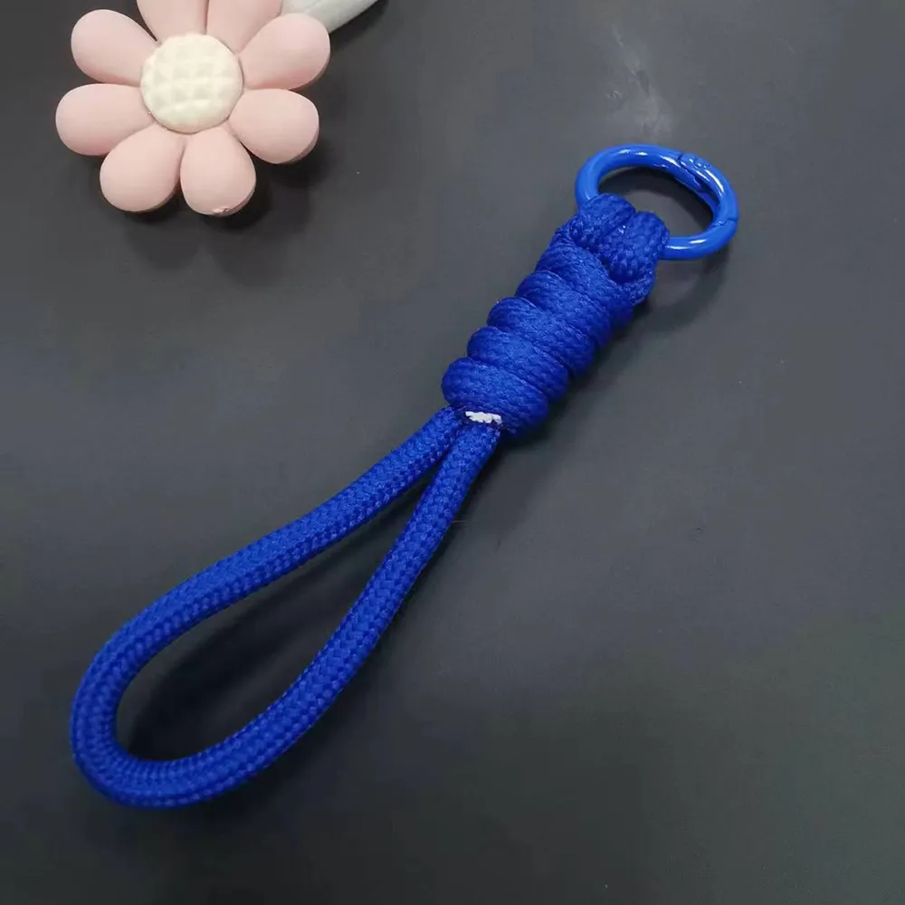 Lot De 3 Porte-Clés Tressés Paracorde Avec Mousqueton - Idéal Randonnée & Survie - Marque Française