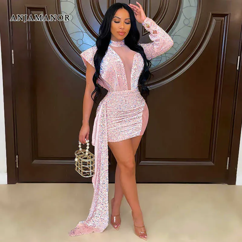 Pink Sequin One-Shoulder Mini Bodycon Dress for Women Evening Party from Dhgate Urban Sexy Dresses - price 56.38 Pink Sequin One-Shoulder Mini Bodycon Dress for Women Evening Party from Dhgate Urban Sexy Dresses - price 56.38