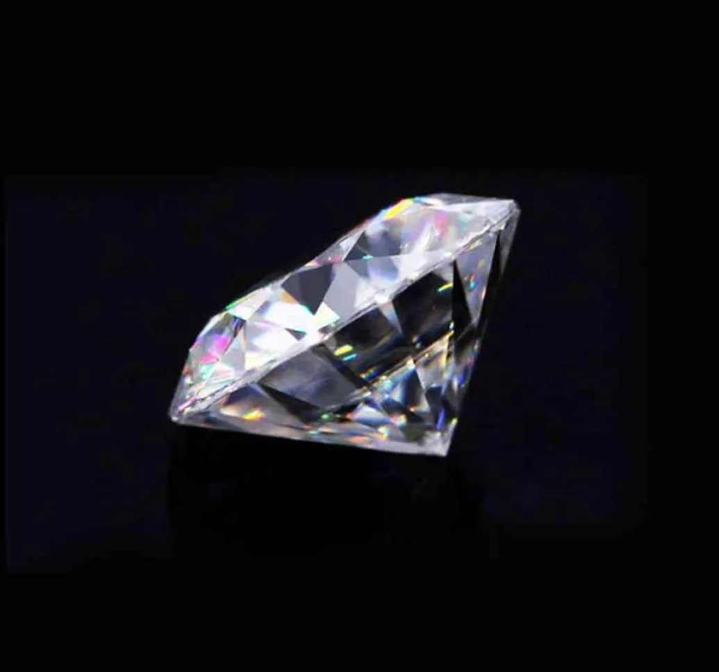 Gemles en vrac de pierres Moisanite Glome Gm Cloor Round Shape Diamond Briliant Cut Lab Grown GoM pour bijoux Bulk2007170