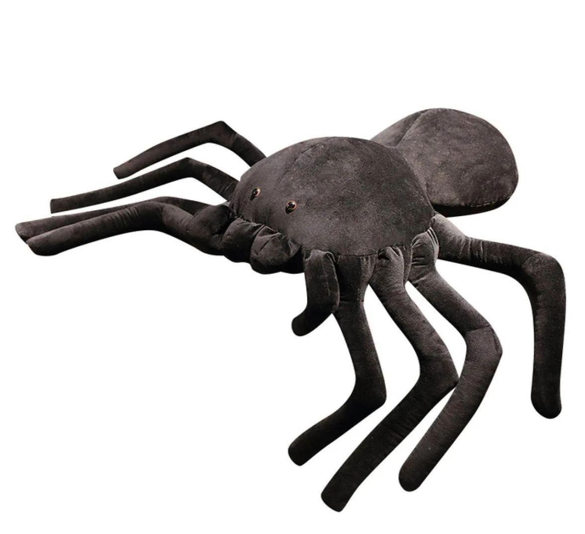 Stuffed Animals Simulation Black Spider Plush Toy Big Size Trick RealLife lifelike Insect Throw Pillow for Kids Scary Horror Doll 6117738