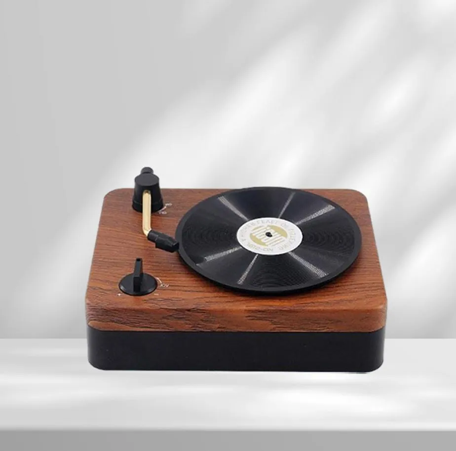 Other AV Accessories Bluetoothcompatible Wireless Record Player Speaker Portable Retro Record Player Mini HIFI Sound Music Player Gift 2211142279658