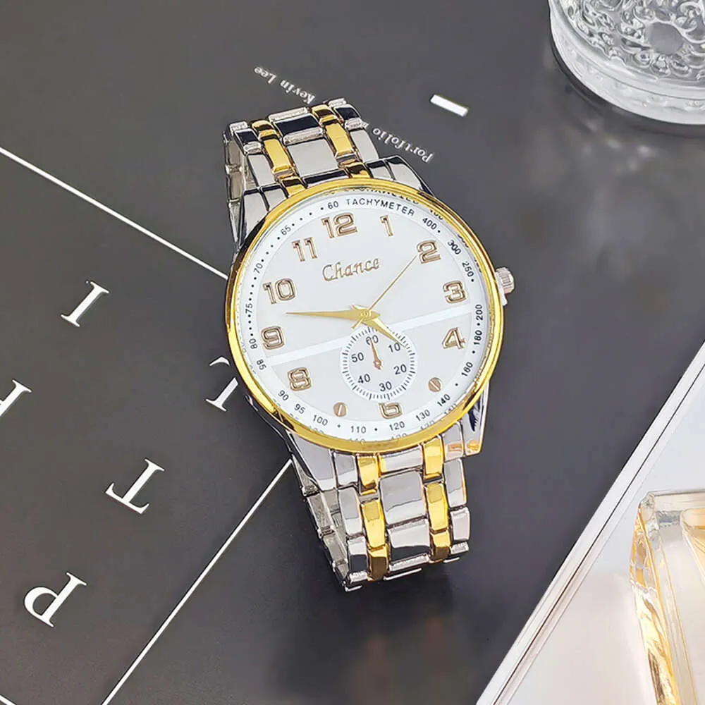 Fashionable new quartz alloy steel band men's designer watch luxury watch