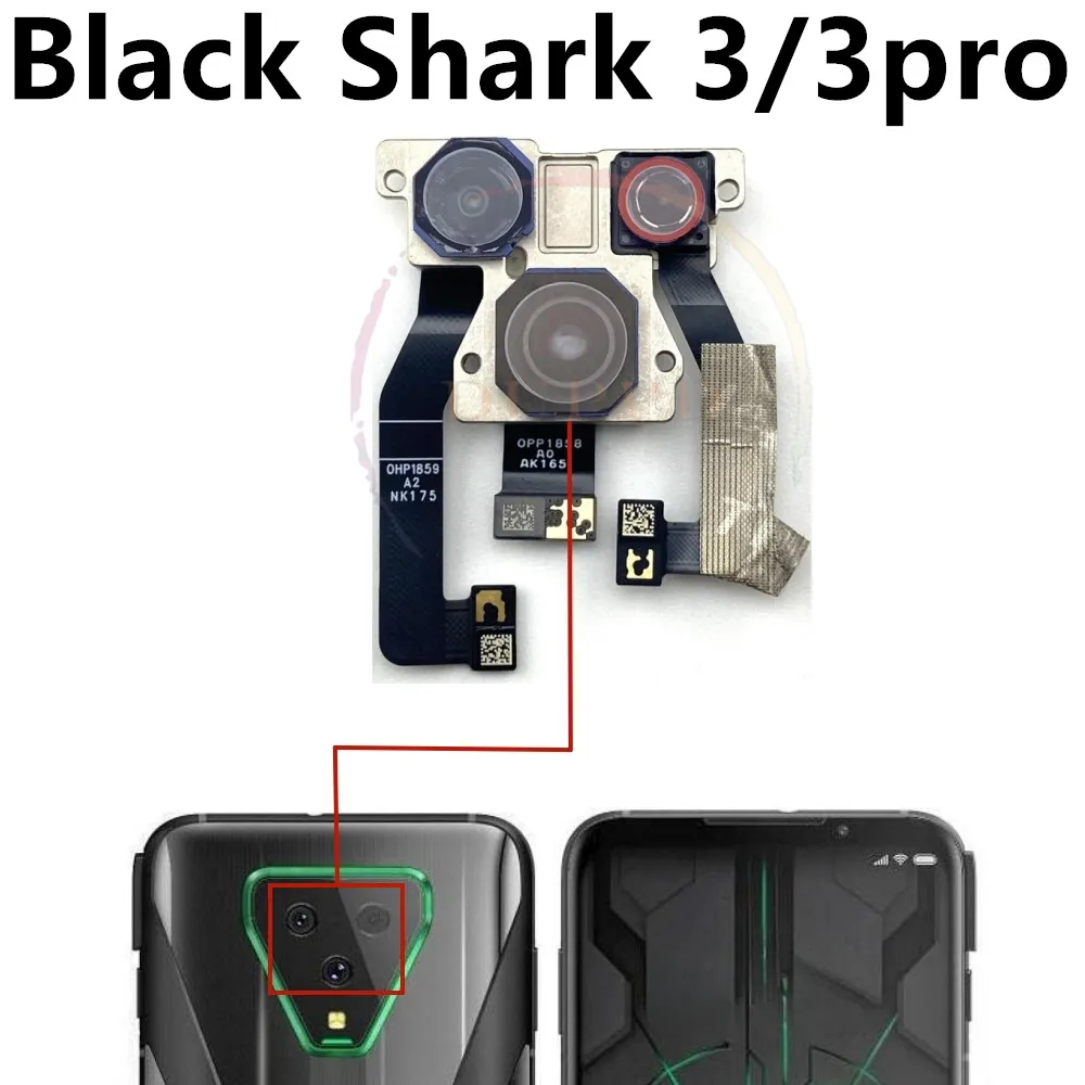 Orijinal Ön Seilfie Xiaomi Black Shark 3 4 Pro 3pro 4pro Geri Ana Kamera Modülü Yedek Parçalar için Küçük Arka Kamera