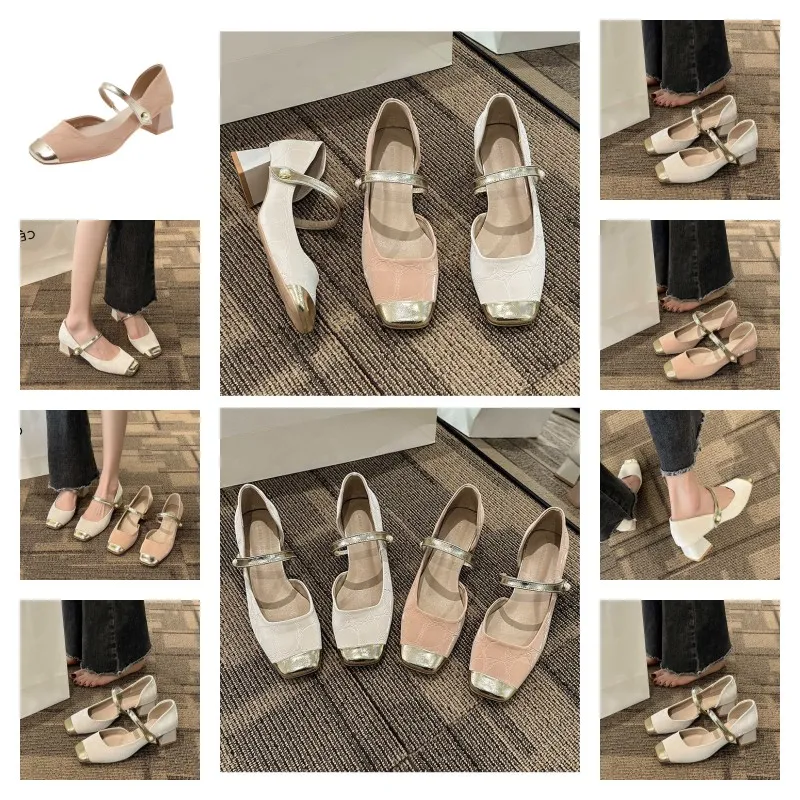 Designer di scarpe vestiti tacchi slingback pompa tela tela tweed estate capra grosio sandali di lusso di lusso