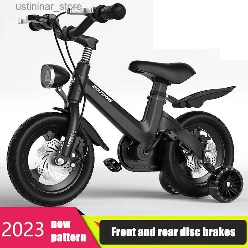 Bikes Ride-Ons 2023 New Childrens Bicycle 2-3-6-7-9 Year Old Boys and Girls Bicycle Magnesium Alloy Dual Disc Brakes Baby Bike L47