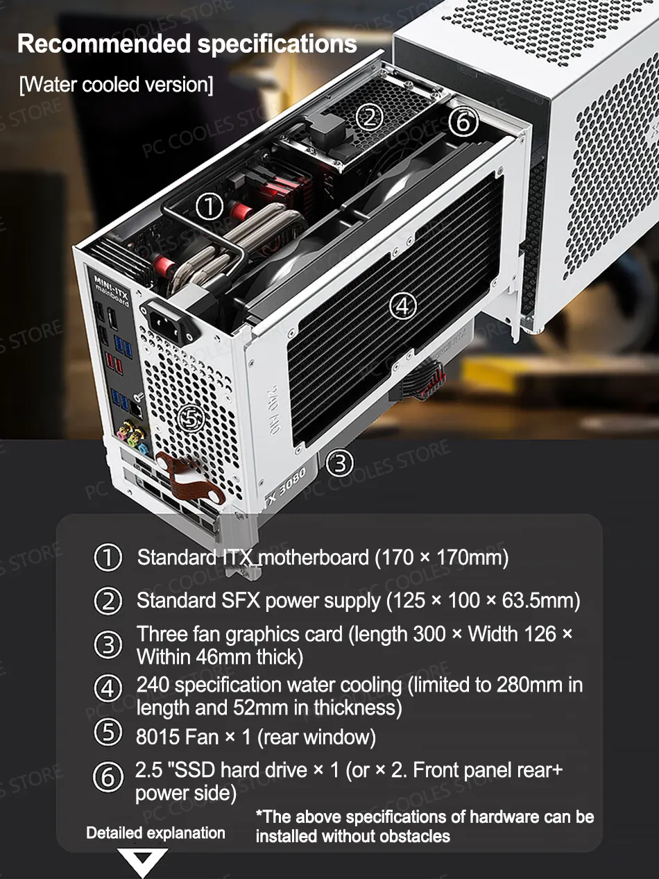 Mini ITX PC Case All Aluminum SFX Power, Pull Out Type Mini ITX PC Case All Aluminum SFX Power, Pull Out Type