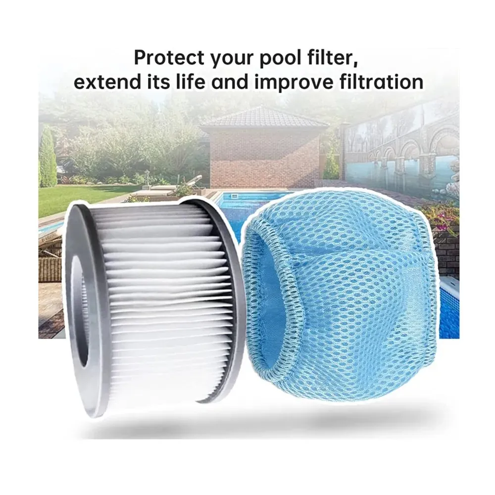 Verbeterde filterpatroonpomp geschikt voor MSPA Alle huidige bubbelbaden beschermende netten gaas deksel opblaasbare poelen bubbelbadfilters