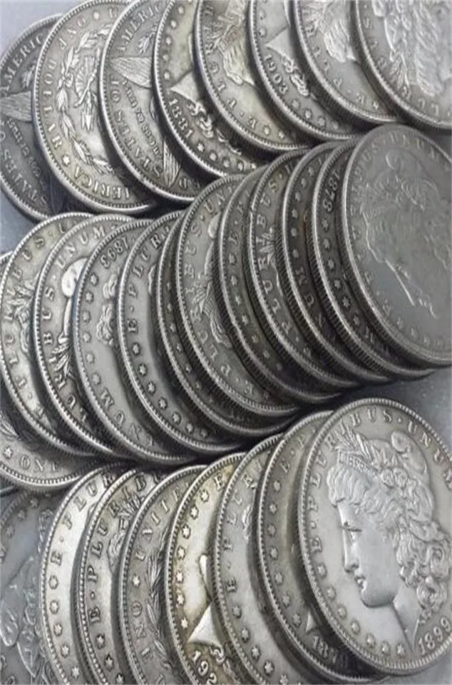 US 18781921S 28PCS MORGAN DOLLAR SILVER SILVER SILVERTAMEDコピーコインメタルクラフトダイ製造工場1387830