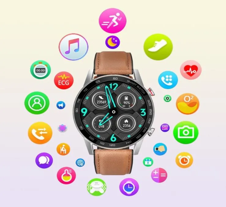 DT95 Business Sports Smart Watch Bluetooth Call IP68 wasserdichte EKG Wärmegeschwindigkeit Blutdruck Bildschirm Alarm Schlaf Smartwatch PK XIAO9520509