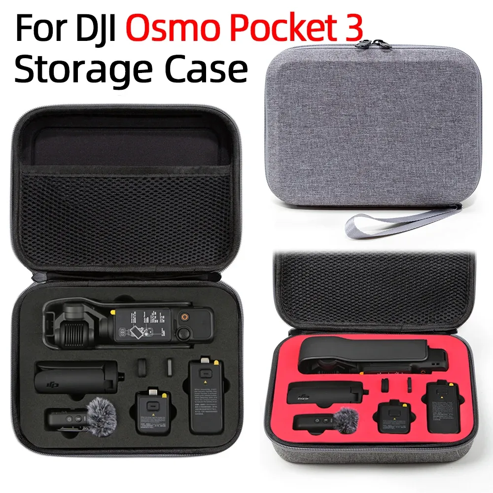 Accessories For DJI Pocket 3 Storage Bag Pan Tilt Camera Portable Case Gray/black Handbag for DJI Pocket 3 Accessory Storage Csae