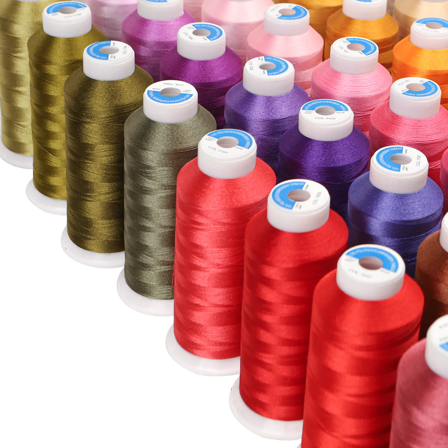 Polyester Embroidery Thread, 120D/2 High Tenacity, 4000m Big Roll ...