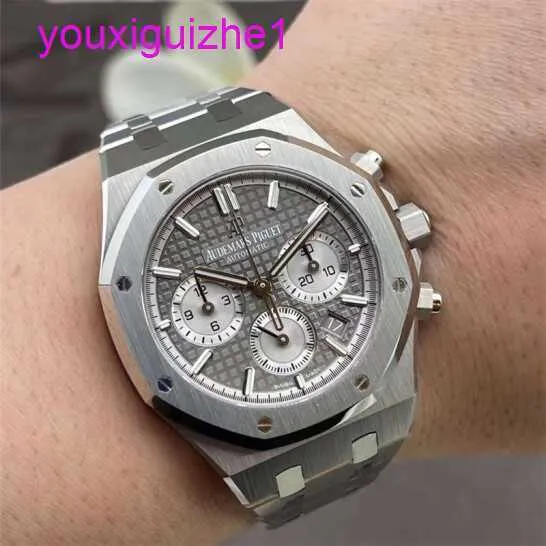 마지막 AP 손목 시계 Royal Oak Series 26315st.oo.1256st.02 자동 기계식 타이밍 시계 38mm 다이얼 남성 전체 세트 상자 인증서