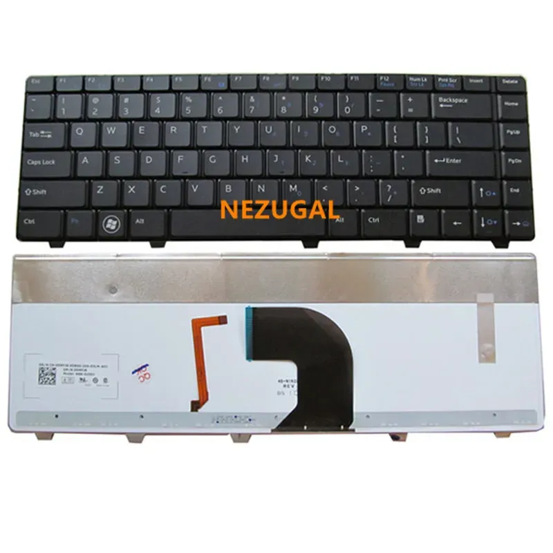 Keyboards US Laptop Keyboard For Dell Vostro 3300 3400 3500 v3500 v3300 v3400 P10G Black New English keyboard With backlight