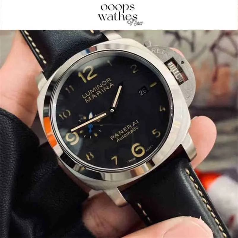 Orologio da maschere di lussuoso orologio di alta qualità p.900 clone top orologio automatico xia shida militare pam441 grasso sea luminoso quadrante grande