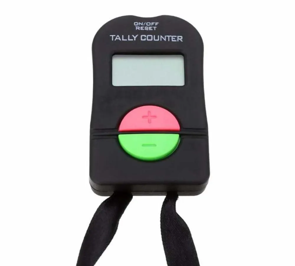 200st Digital Hand Tally Golf Counter Electronic Manual Clicker Gym Security Running Clicker Up Down Neck Strap8246987