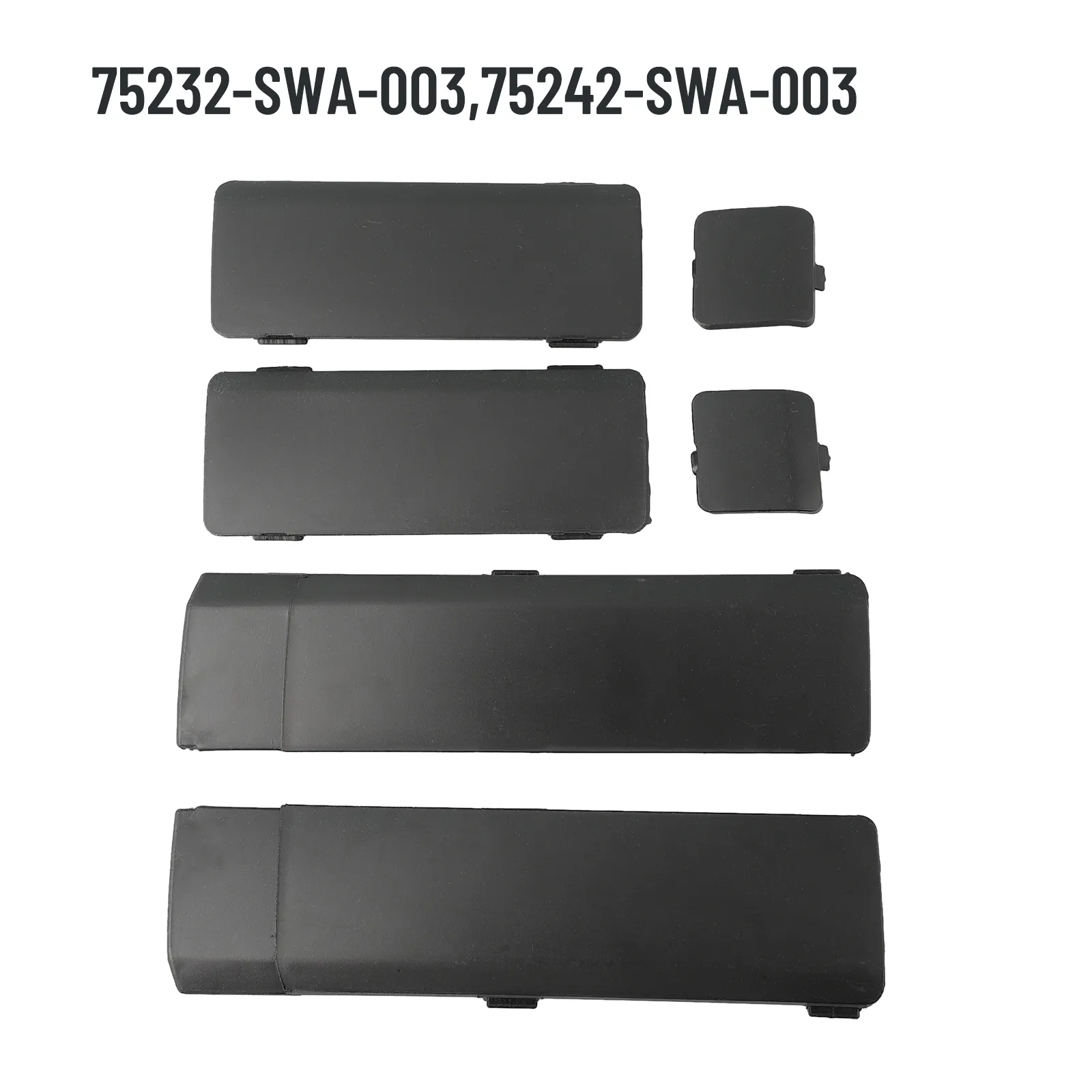 6 Pack Black Roof Rail Rack Cover Delete Caps Replacement for Honda CR V 2007 2011