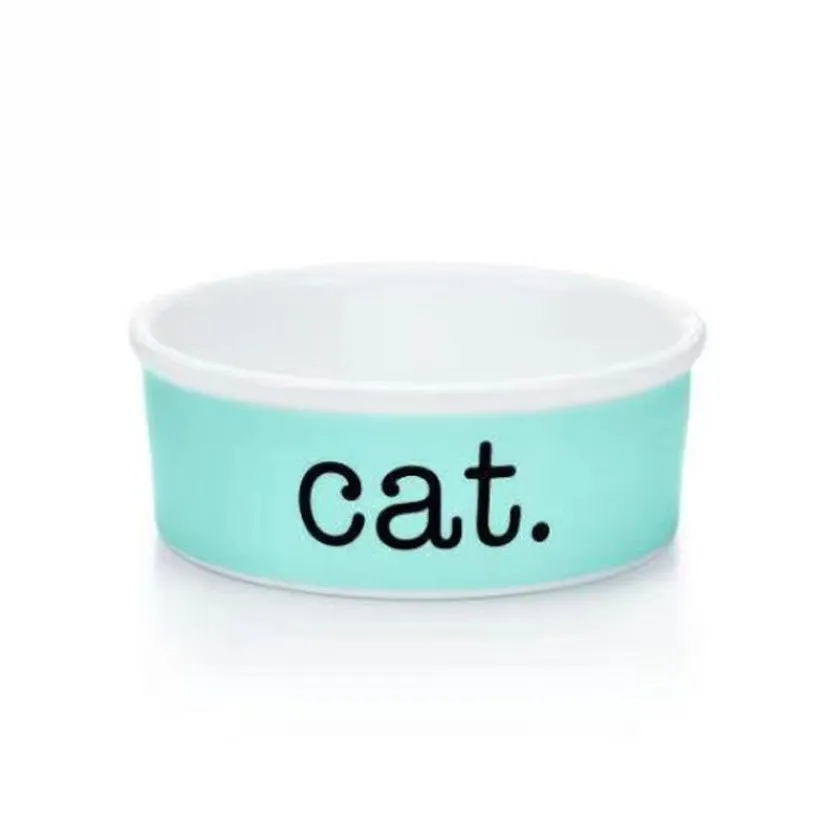 Luxo Blue Bone China Bowls Designer Cerâmica Pets Supplies Catdogsuper1st240q