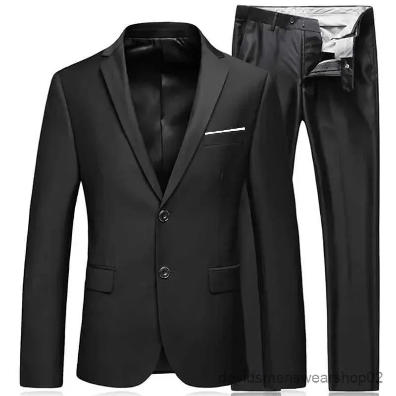 Мужские костюмы Blazers 2023 Mens Business Fashion Высококачественный джентльмен Black 3 Piece Stem / Blazers Планы куртки Классические брюки жилет