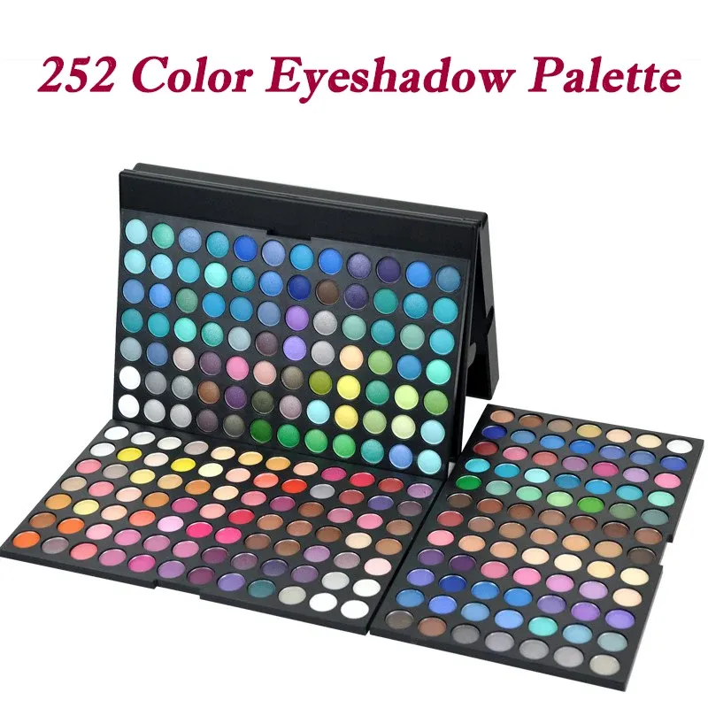 Shadow Free Shipping Professional 252 Color Eyeshadow Palette Pigment Waterproof Eye Shadow Palettes Women Makeup Cosmetic Makeup Eyes