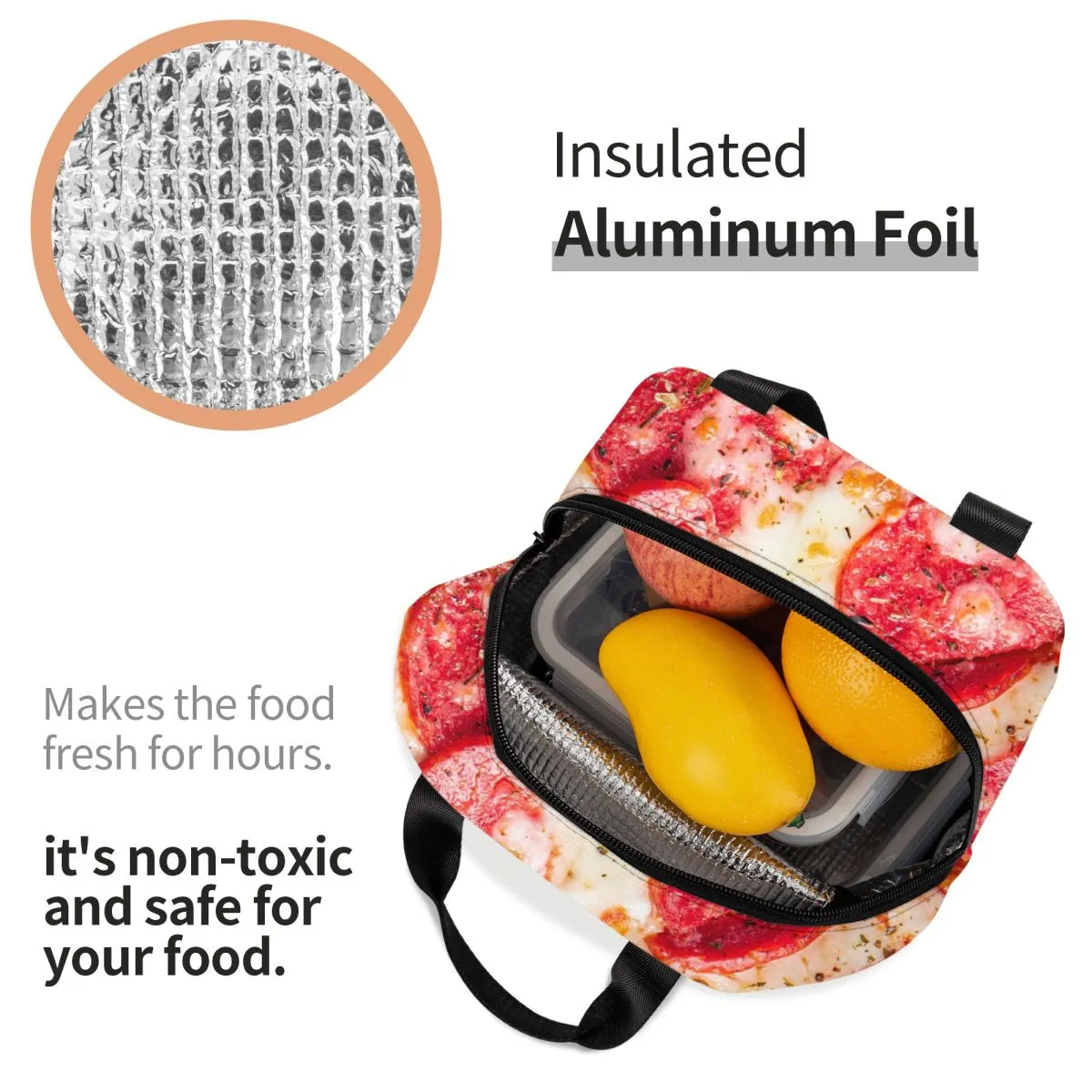 Premium Insulated Lunch Tote - Keep Food Fresh All Day! Portable ...