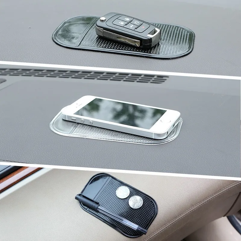 Автомобильная приборная панель Силиконовая складка против скольжения держатель для хранения телефона.