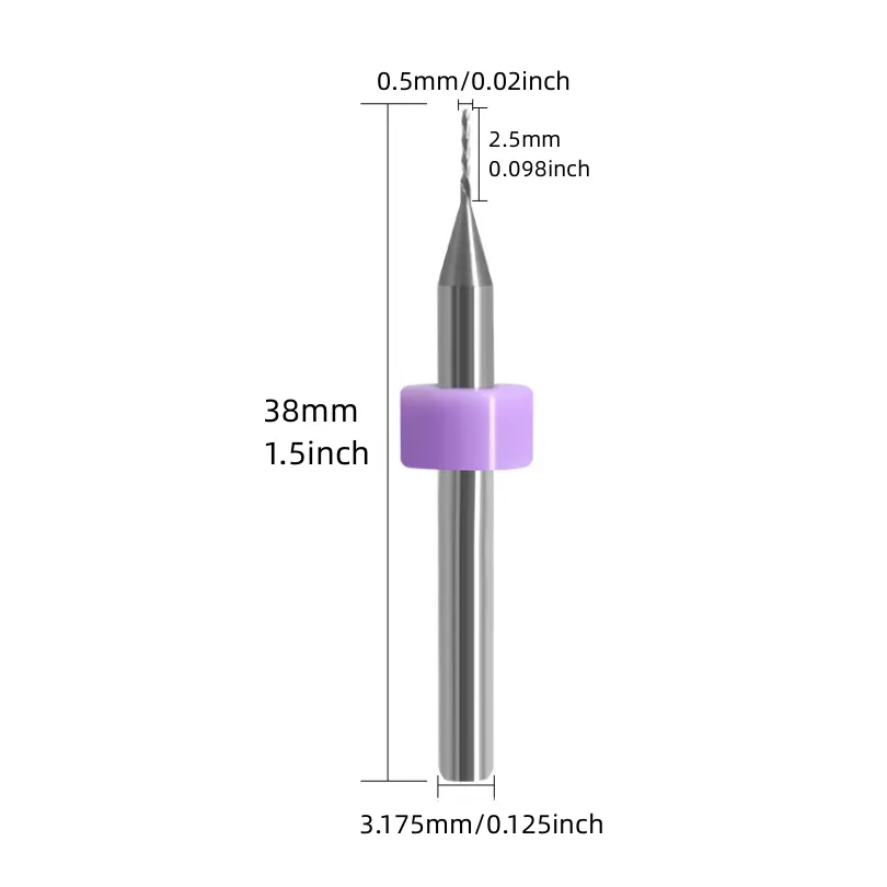 2 Flute Micro Piatto End Mill 0.2-0.9mm Mini Router Di CNC B 4 Millimetri Gambo In Carburo Di Tungsteno End Mulino Mini Fresatura Taglierina