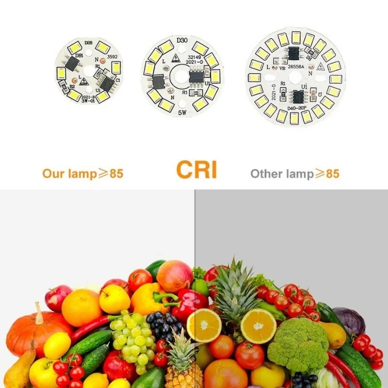 DHgate.com:Energy-Efficient 12W LED Chip Round Lamp Beads 10-Pack, Warm ...