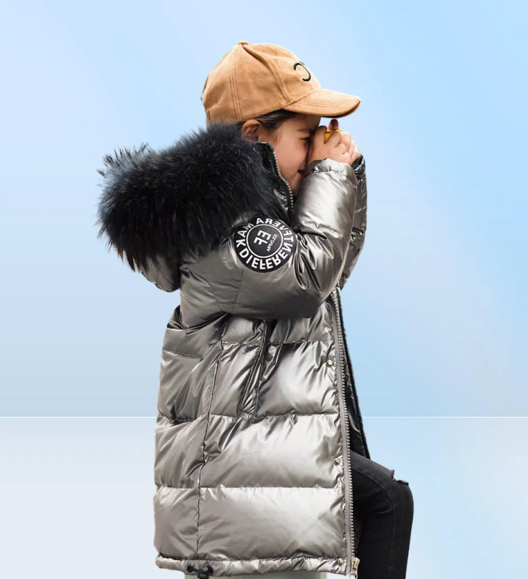 Winterkinder Outwear Mode Long Kinder Down Coat Kinder Wintermäntel Jungen Mantel Mädchen Down Jacket Girls Mäntel große Kinder Kleidung A928524056