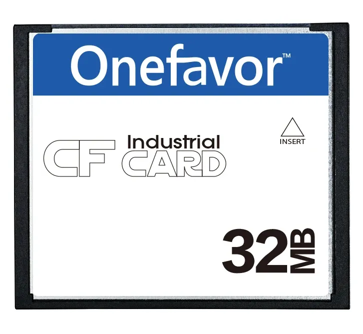 بطاقات 5pcs/Lot OneFavor 32MB 64MB 128MB 256MB 512MB 1GB بطاقة COMPACTFLASH الصناعة CF