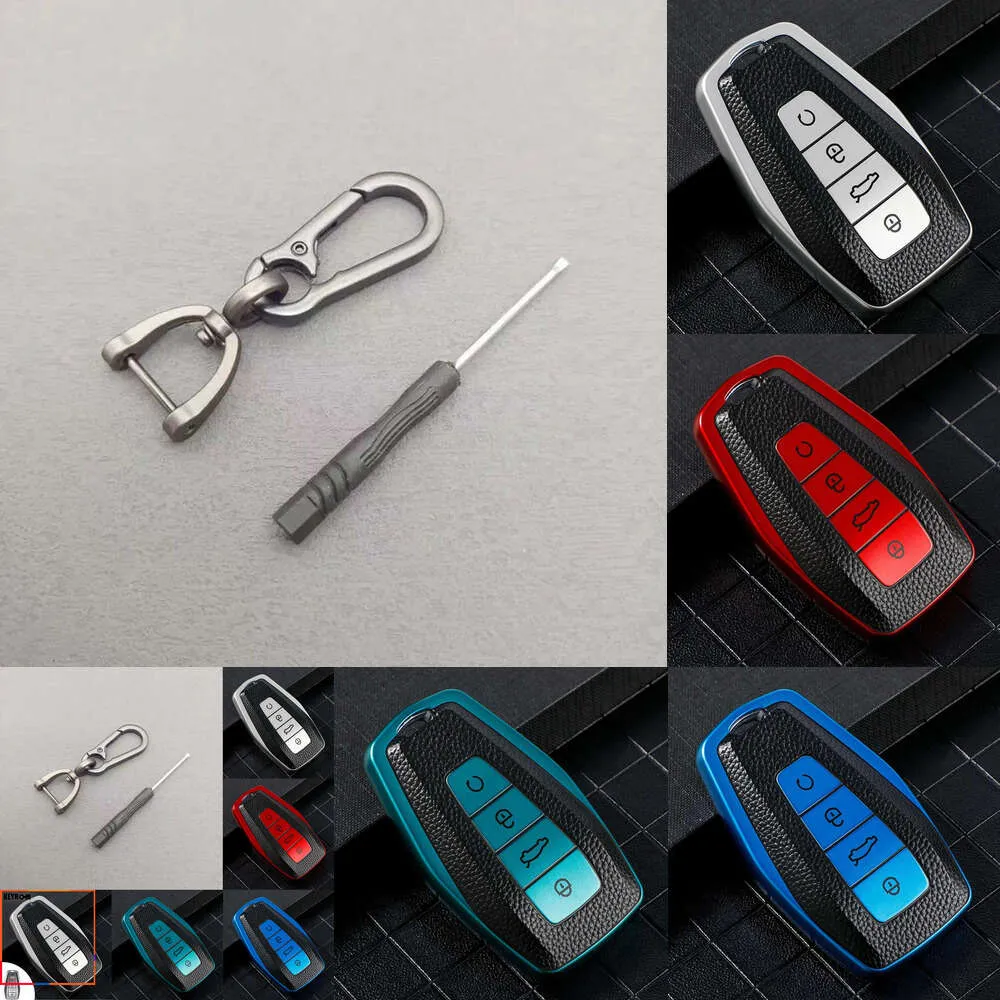 Ny 2024 2024 TPU -bilnyckelfodral Fullt omslag för Geely Coolray Atlas Boyue NL3 Emgrand X7 EX7 SUV GT GC9 Borui Key Shell Holder Protector