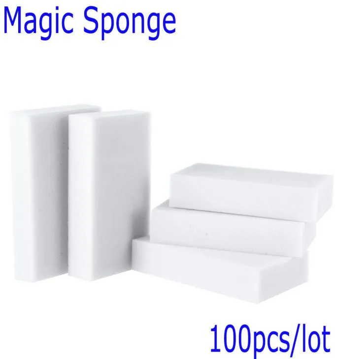 Esponja Magica Para Limpeza Magic Sponge Cleaner Eraser Melamine Sponge för rengöring av matlagningsverktyg Magic Eraser 100pcslot3063301