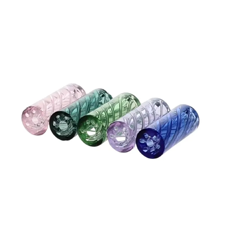 12*30 mm spiralny szklany końcówka filtra okrągła ustnik Kolny Pyrex grube szklane rury