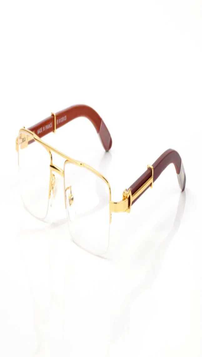 Nuovi più nuovissimi occhiali a specchio semplice a specchio semi di moda semi -bambole in legno occhiali da sole a corno per uomo Lunettes Gafas con Origina8487889