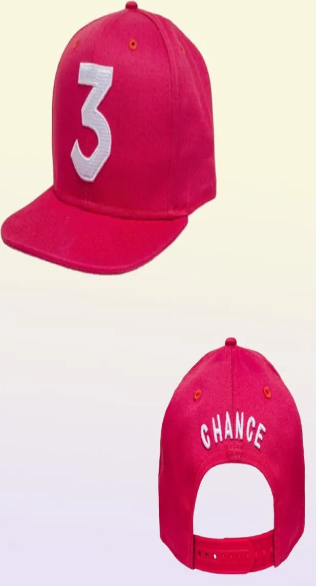 Chance 3 Rapper Baseball Cap letra Bordado Snapbk Caps Men Women Hip Hop Hat Street Fashion Gothic Gorros7196750