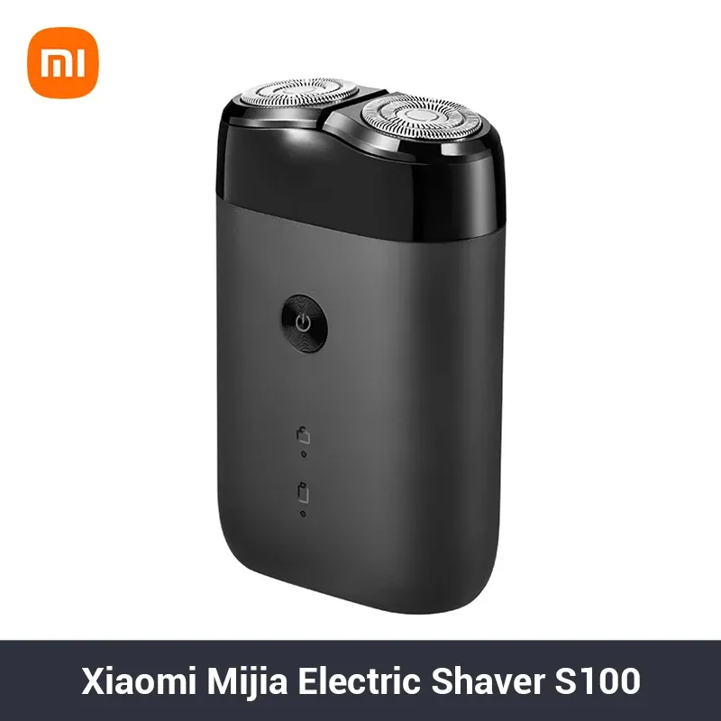 Shavers Xiaomi Mijia Electric Shavers S100ポータブルかみそりのひげトリマーIPX7防水