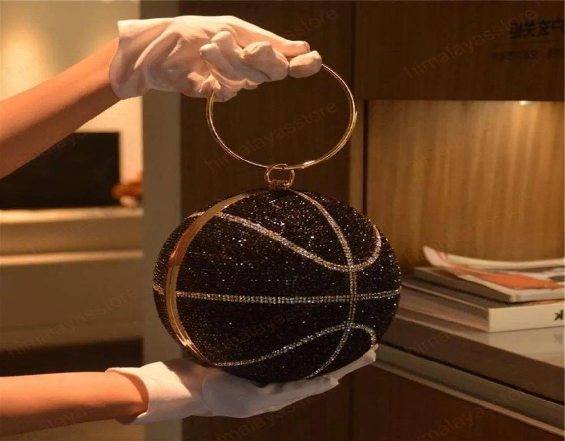 Sac de soirée de basket-ball en strass