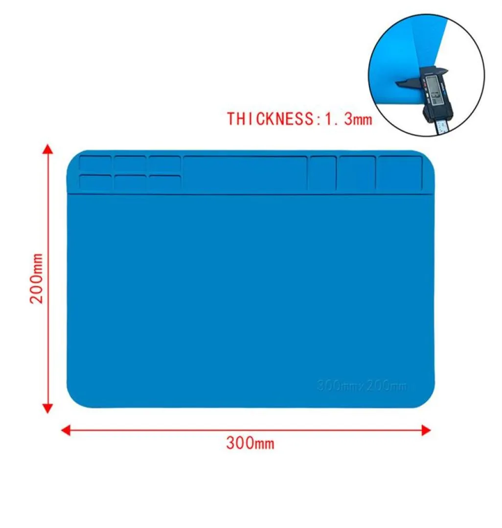 1 Isolation chauffante Mat à souder outils de réparation de téléphone de l'ordinateur Mit de réparation de travail magnétique plate-forme de maintenance HeatreSistant 23103249808