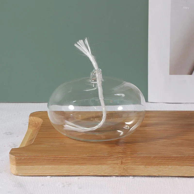 Kerzenhalter moderne transzendelle Glasöllampe |1 Stück Borosilikat enthält Dochte
