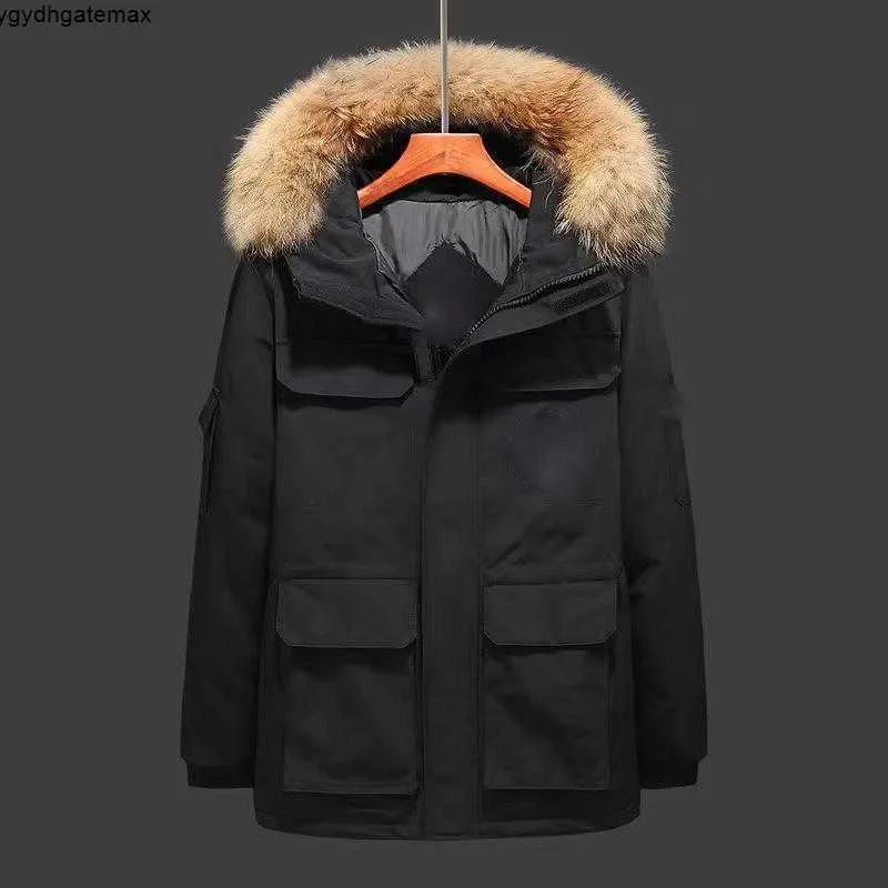 Мужская куртка Puffer Fish Winter Down Down Designer Parka Park Cave Fashion Casual с капюшоном на открытом воздухе пара