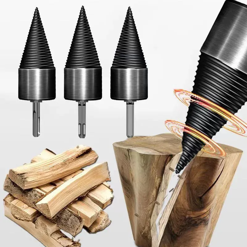 thumbnail image 2 of High Speed Twist Firewood Drill Bit – Wood Splitter Screw Cone – Carbon Steel 2 of 4
