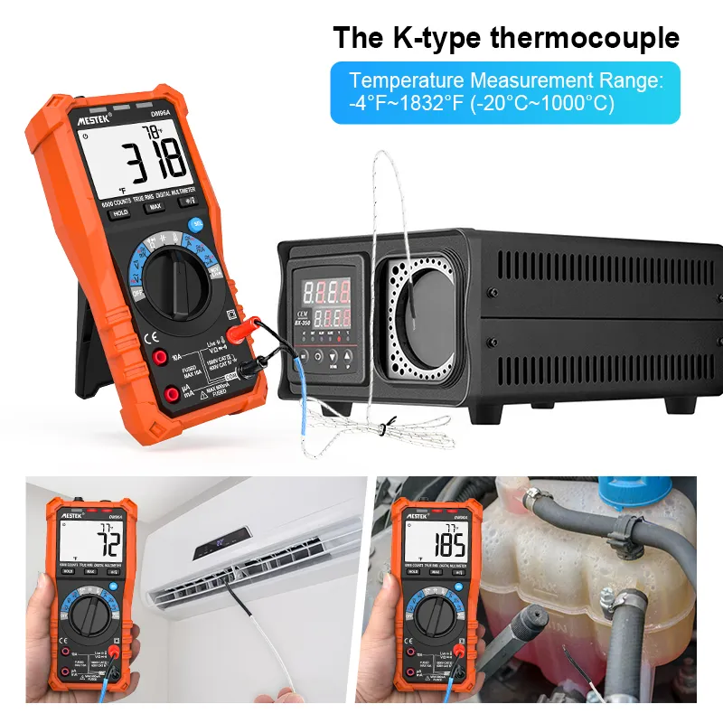 Digital Multimeter Voltage Tester Volt Meter 1000V T-RMS 6000