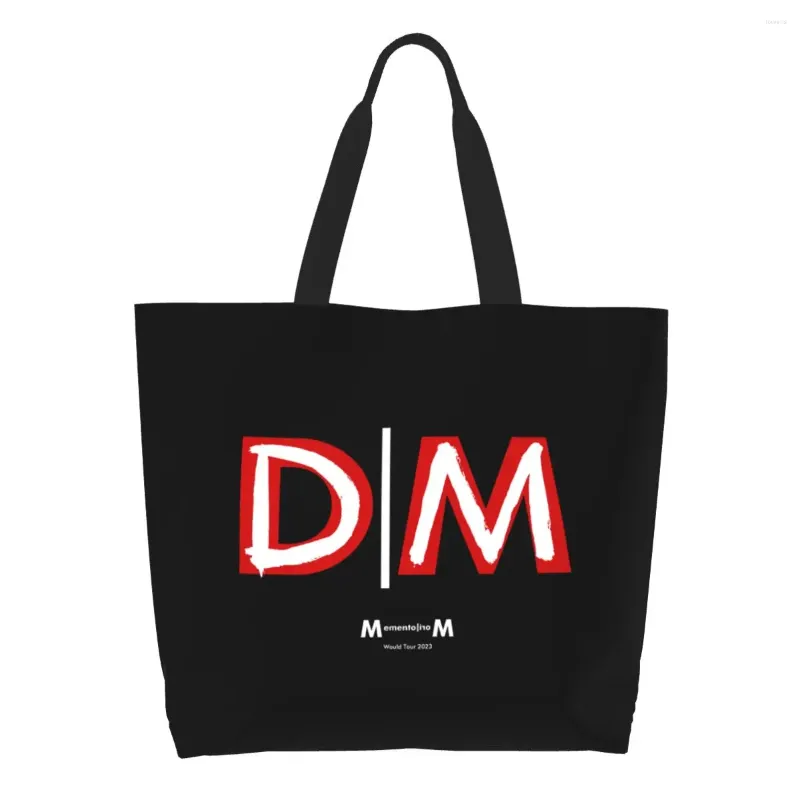 Сумки для покупок Kawaii Печать Электронная рок Depeche Cool Mode Tote Tote Canvas Shopper Сумочка плеча