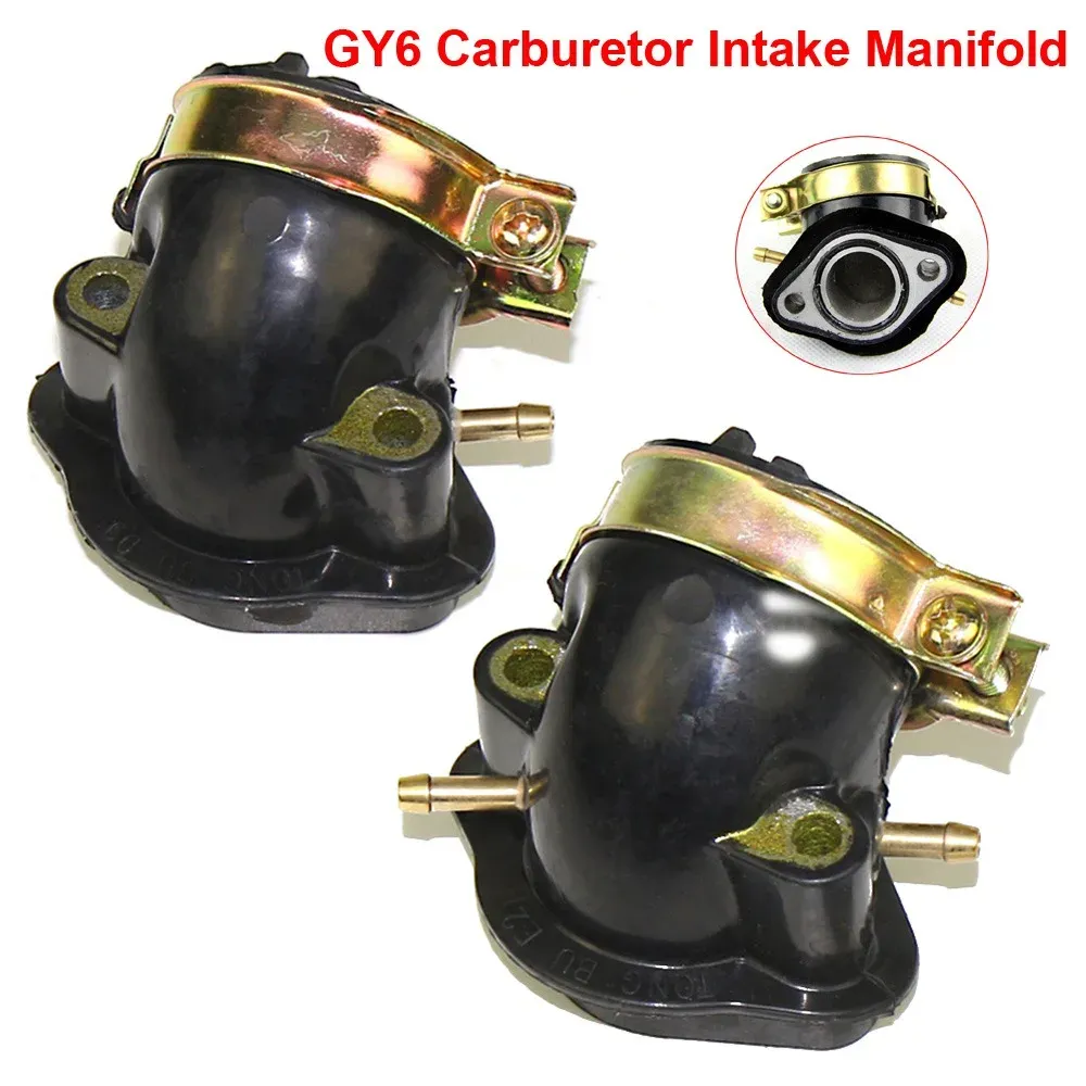 GY6 Go Kart Carburetor Intake Manifold 150cc 1 Tube/2 Tube 