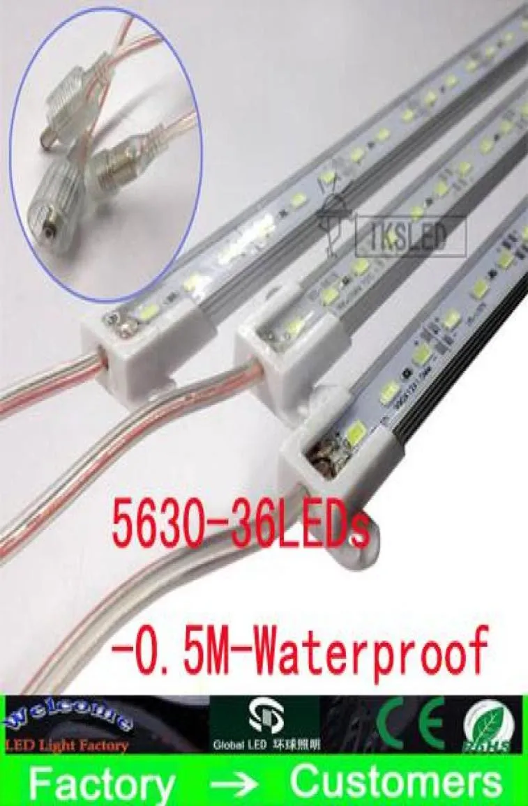 30x Sert LED Strip Su Geçirmez IP68 5630 SMD Sıcak Beyaz Rijit Çubuk 36 LEDS 05 metre ışıkla 7037179