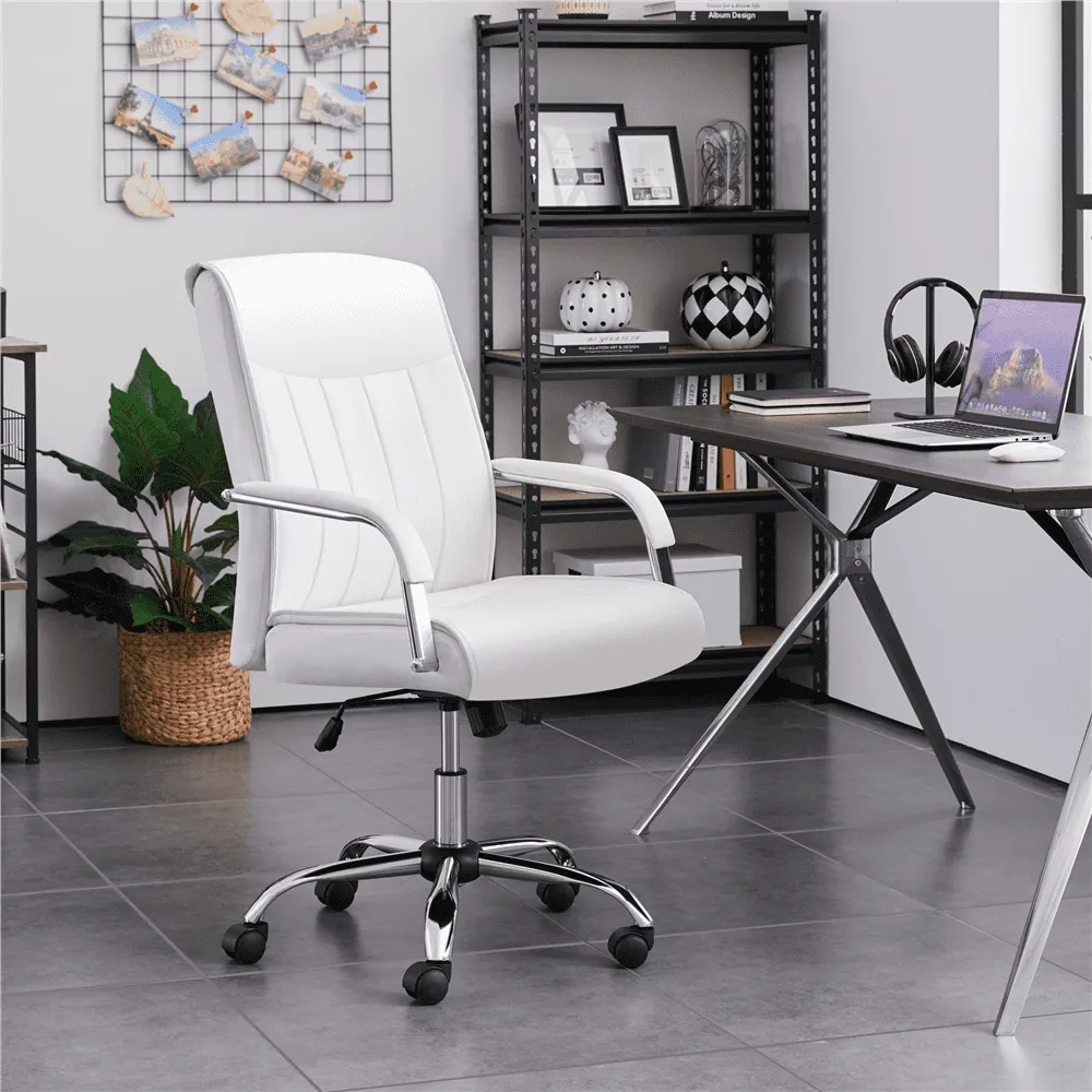 Steady 22.5 Inch Ergonomic Executive Office Chair With Footrest With 300 Lbs. Capacity Ideal For Home And Office Use White Mesh Computer Office Chair With Footrest From Ddmyearth 151.2 DHgate.Com