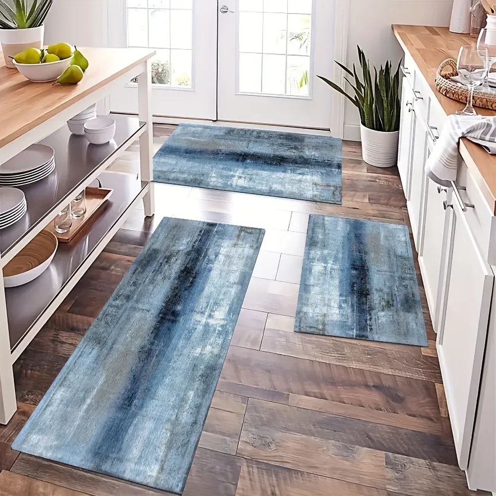 Abstract Kitchen Floor Mat Home Entrance Doormat Decor Non-Slip Hallway Balcony Runners Rugs Living Room Carpet Bedroom Doormat