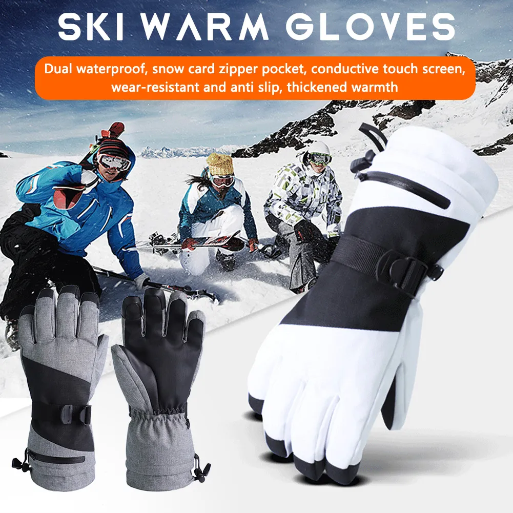 Winter Warm Gloves – Thermal, Windproof, Touchscreen, Water-Resistant For Cycling, Ski, Driving