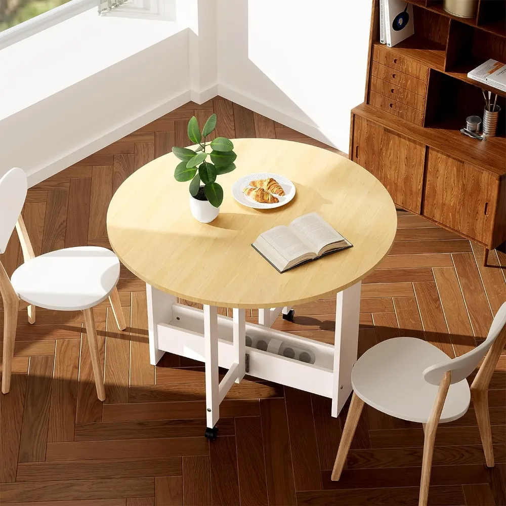Kitchen Space Saving Drop Leaf Table And Chairs Circular Folding