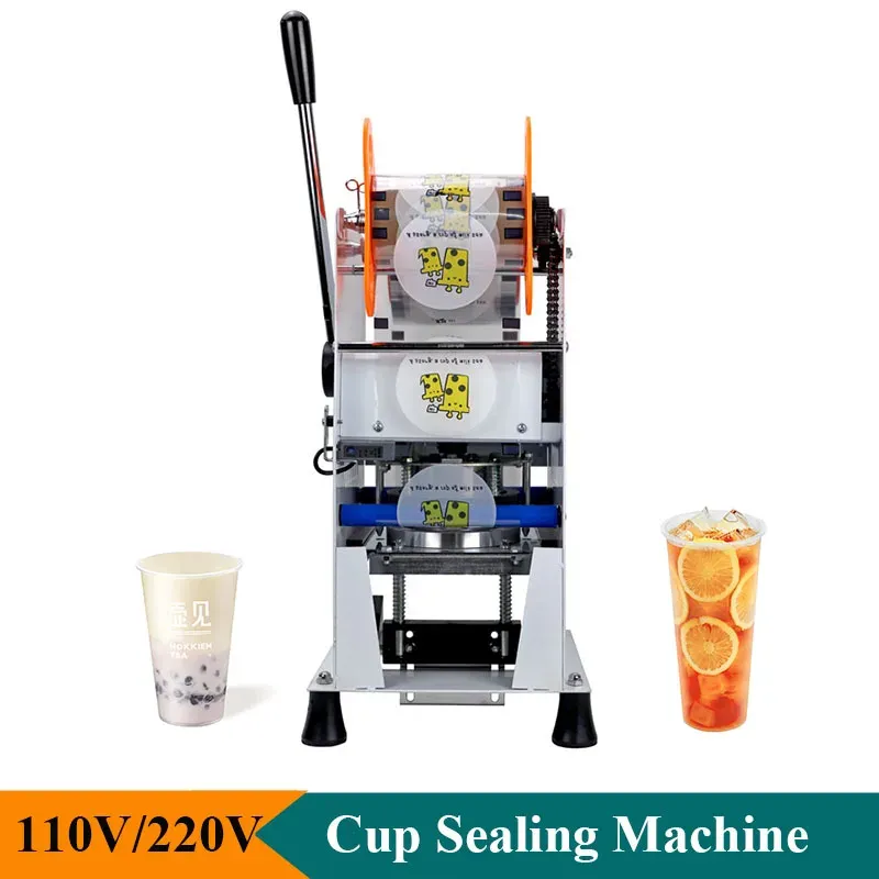 Maschine 110 V 220 V Semiautomatische Tassenversiegelungsmaschine für 90/95 -mm -Tasse Boba Tee Tassenversiegelungsmaschine